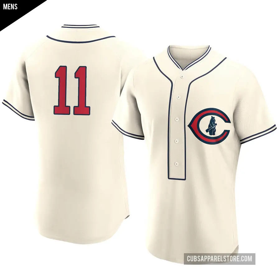 Men's Chicago Cubs ＃11 Drew Smyly Authentic Cream 2022 Field Of Dreams Jersey