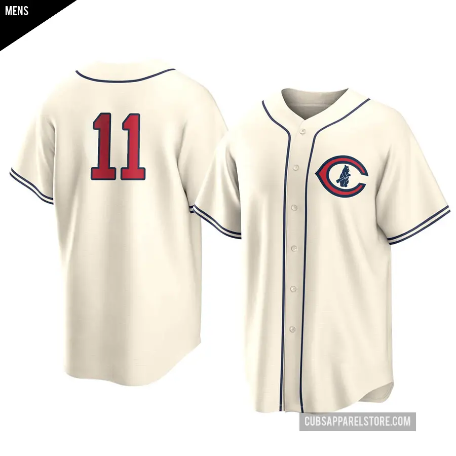 Men's Chicago Cubs ＃11 Drew Smyly Replica Cream 2022 Field Of Dreams Jersey