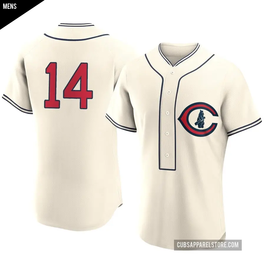 Men's Chicago Cubs ＃14 Benjamin Cowles Authentic Cream 2022 Field Of Dreams Jersey