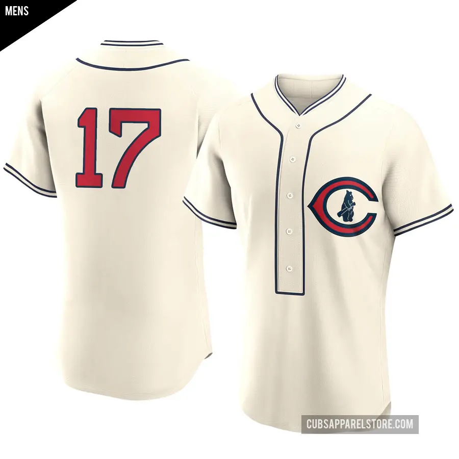 Men's Chicago Cubs ＃17 Mark Grace Authentic Cream 2022 Field Of Dreams Jersey