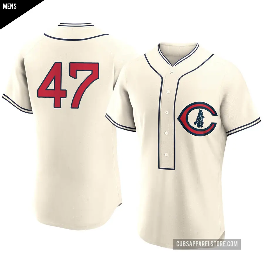 Men's Chicago Cubs ＃47 Rod Beck Authentic Cream 2022 Field Of Dreams Jersey