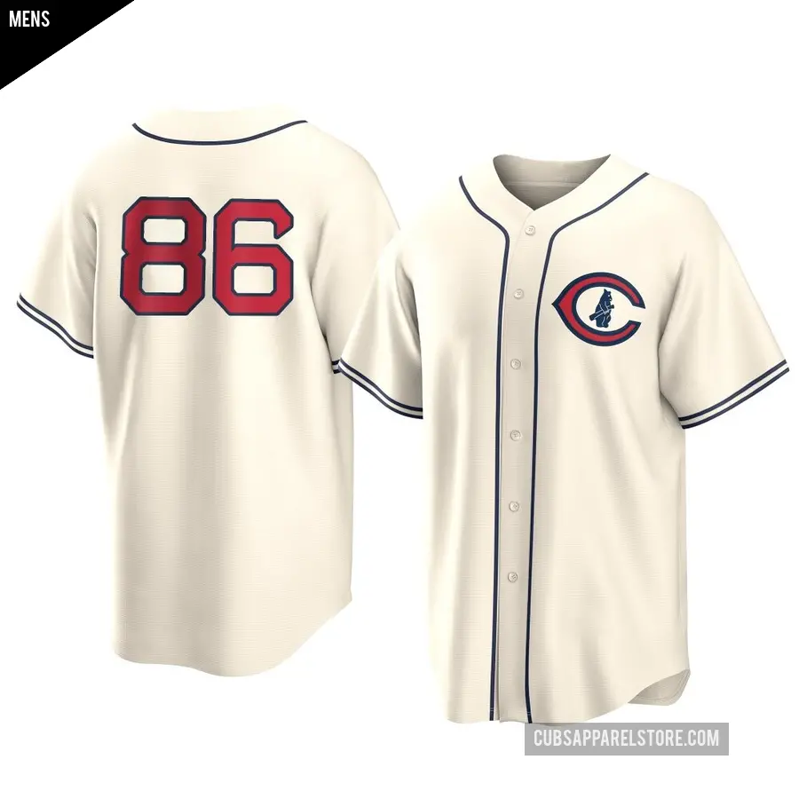 Men's Chicago Cubs ＃86 Gage Workman Replica Cream 2022 Field Of Dreams Jersey