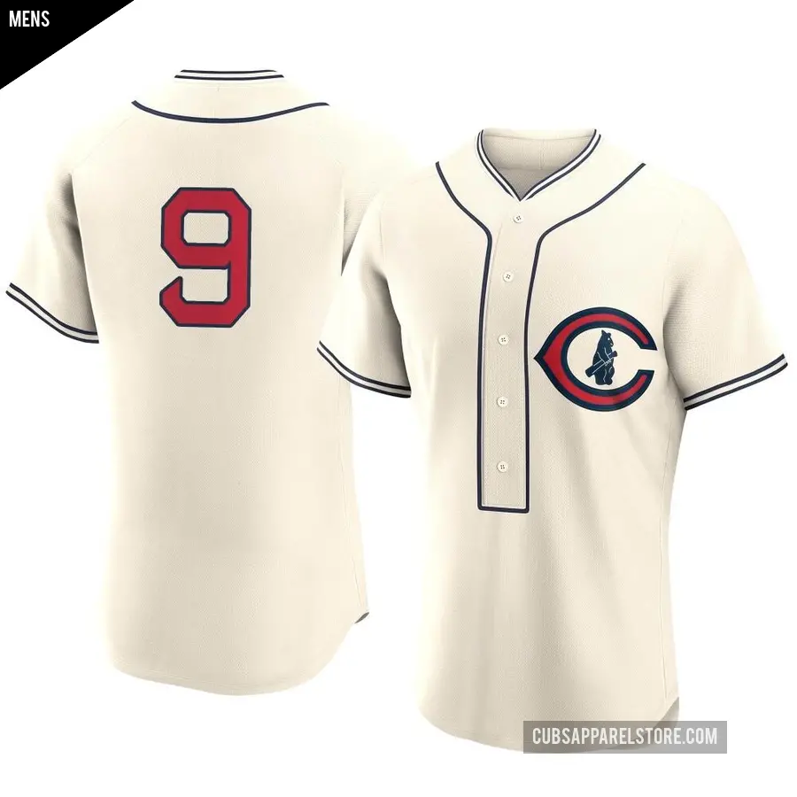 Men's Chicago Cubs ＃9 Miguel Amaya Authentic Cream 2022 Field Of Dreams Jersey