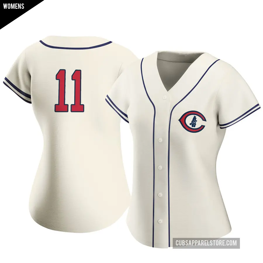 Women's Chicago Cubs ＃11 Drew Smyly Authentic Cream 2022 Field Of Dreams Jersey