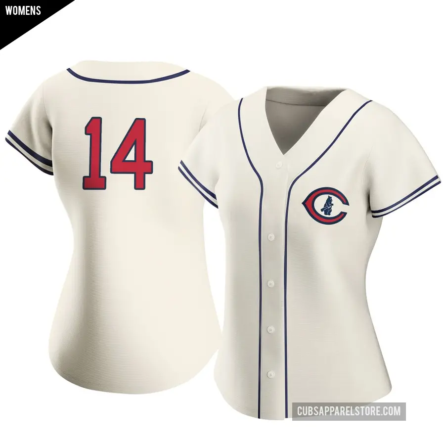 Women's Chicago Cubs ＃14 Benjamin Cowles Authentic Cream 2022 Field Of Dreams Jersey