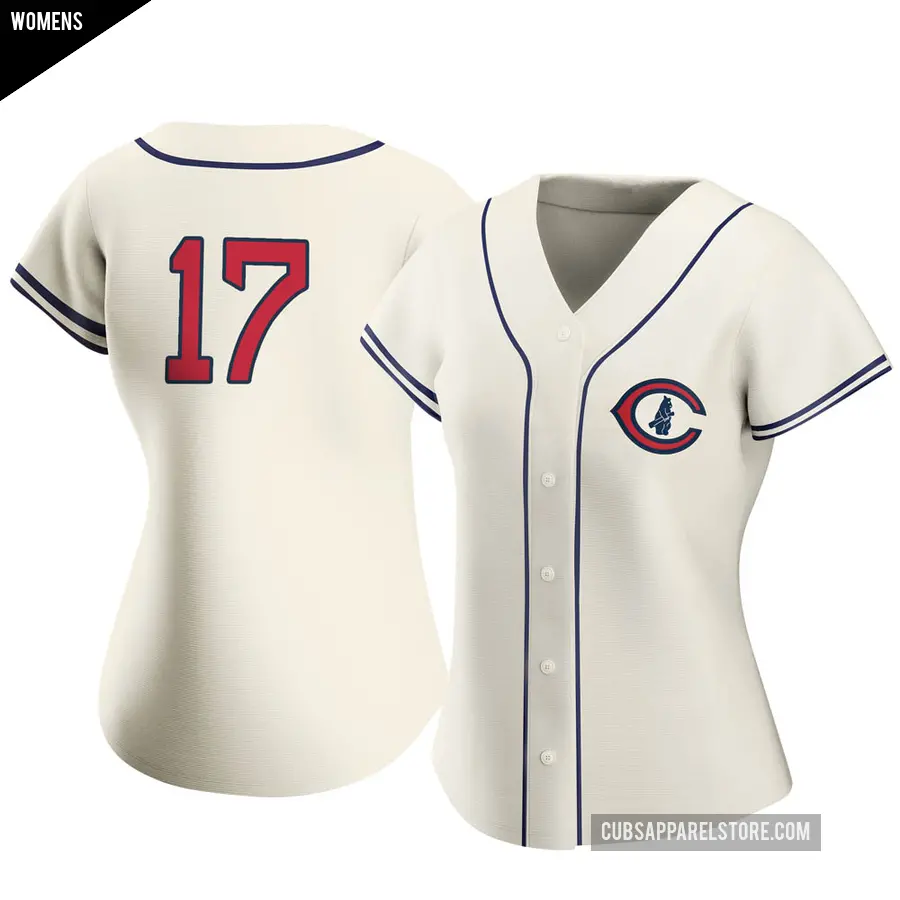 Women's Chicago Cubs ＃17 Mark Grace Authentic Cream 2022 Field Of Dreams Jersey