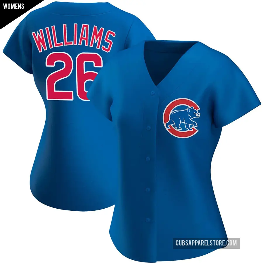 Women's Chicago Cubs ＃26 Billy Williams Authentic Royal Alternate Jersey