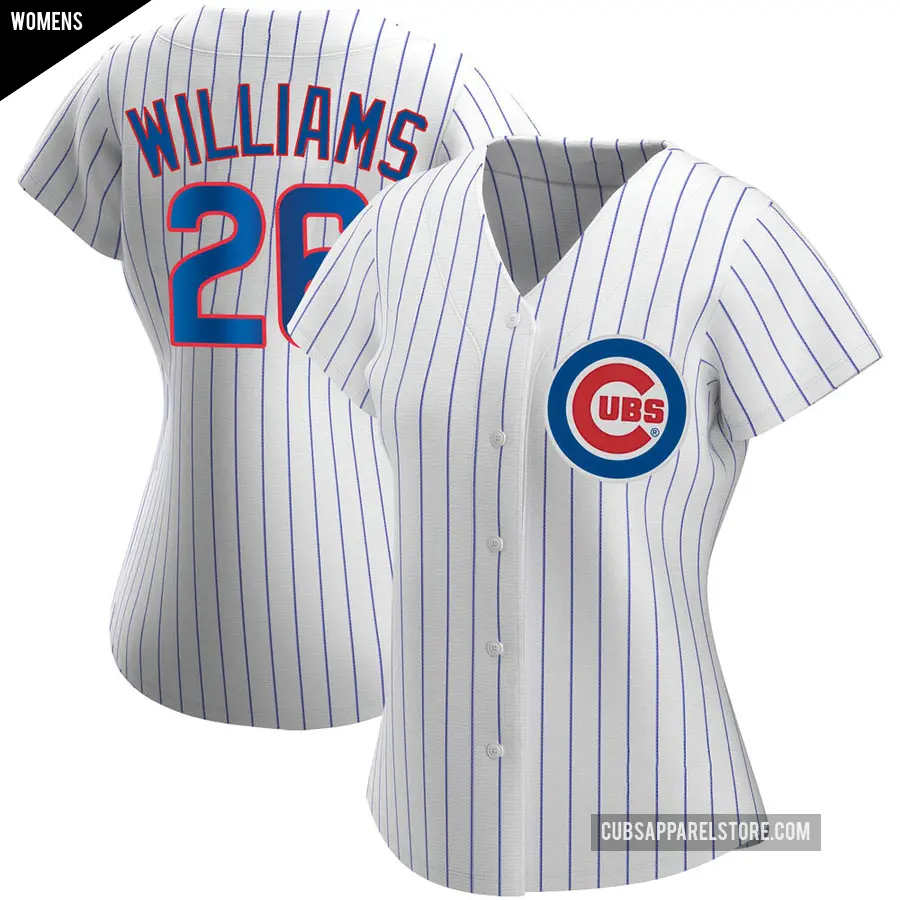 Women's Chicago Cubs ＃26 Billy Williams Authentic White Home Jersey