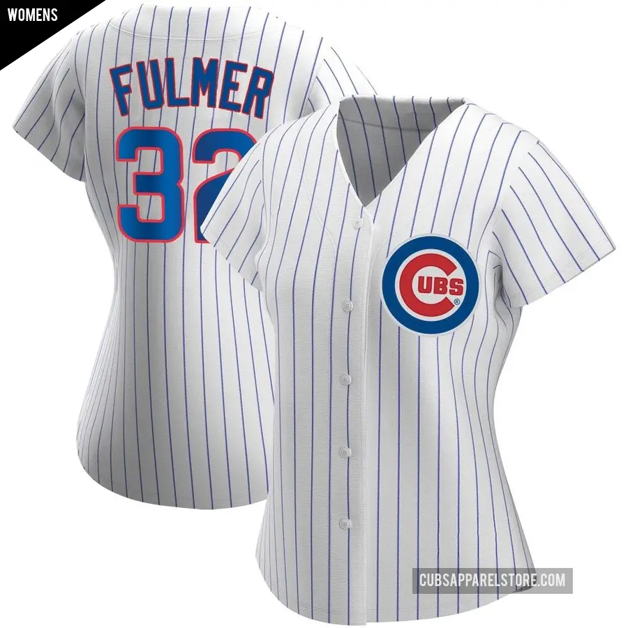 Women's Chicago Cubs ＃32 Michael Fulmer Authentic White Home Jersey