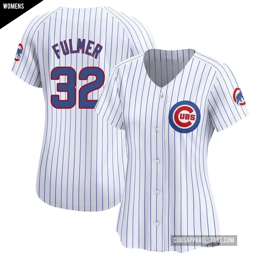 Women's Chicago Cubs ＃32 Michael Fulmer Limited White Home Jersey