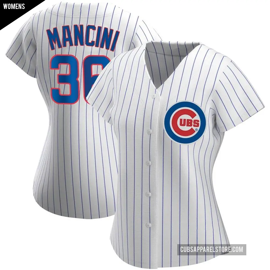 Women's Chicago Cubs ＃36 Trey Mancini Replica White Home Jersey