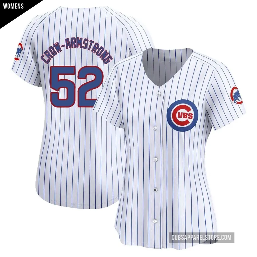 Women's Chicago Cubs ＃52 Pete Crow-Armstrong Limited White Home Jersey