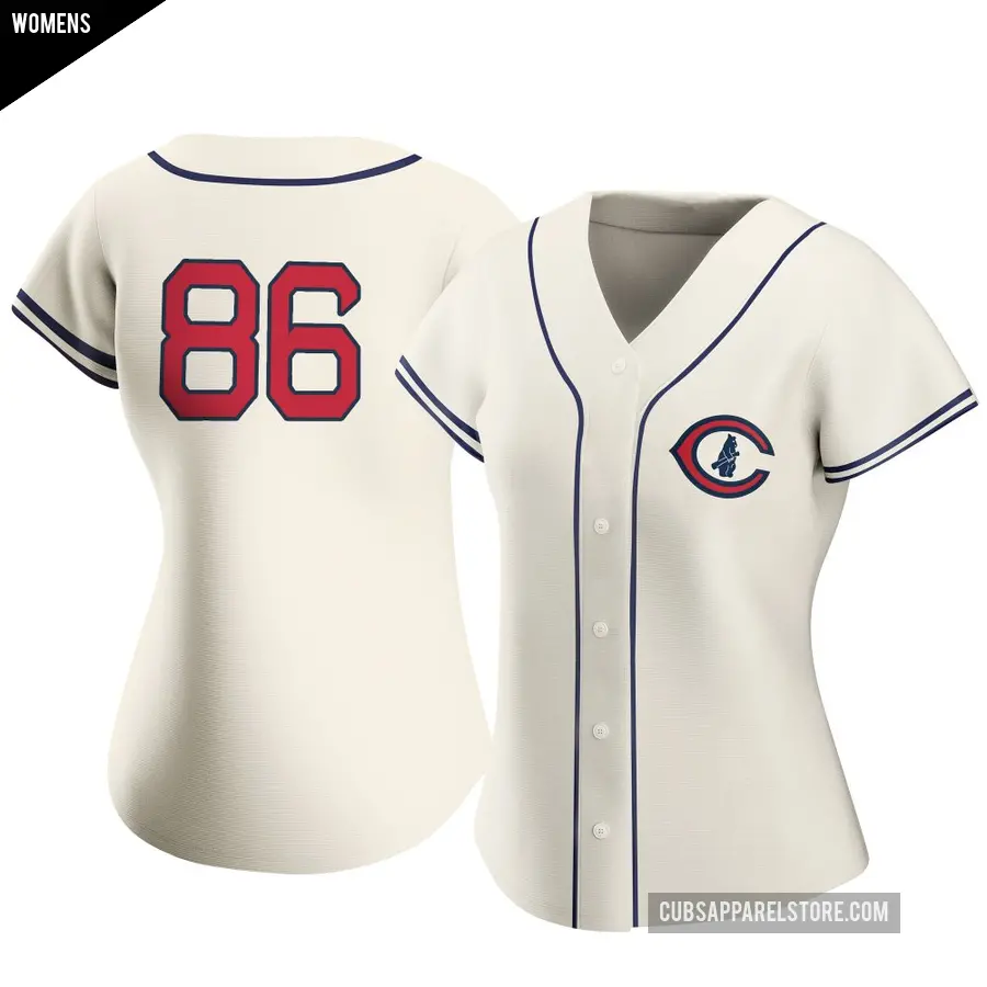 Women's Chicago Cubs ＃86 Gage Workman Authentic Cream 2022 Field Of Dreams Jersey